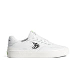 LUAN PRO White Premium Leather Black Logo Sneaker