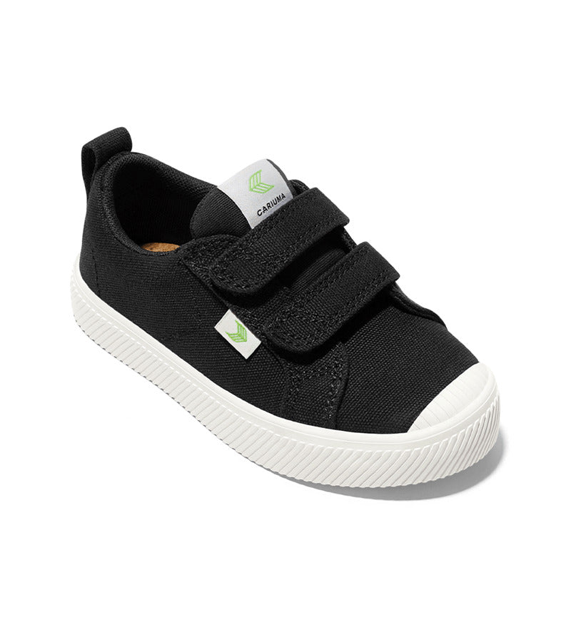 OCA Low Black Canvas Sneaker Kids