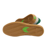 NAIOCA Gum Smoke White Suede Off-White Logo Green Sneaker