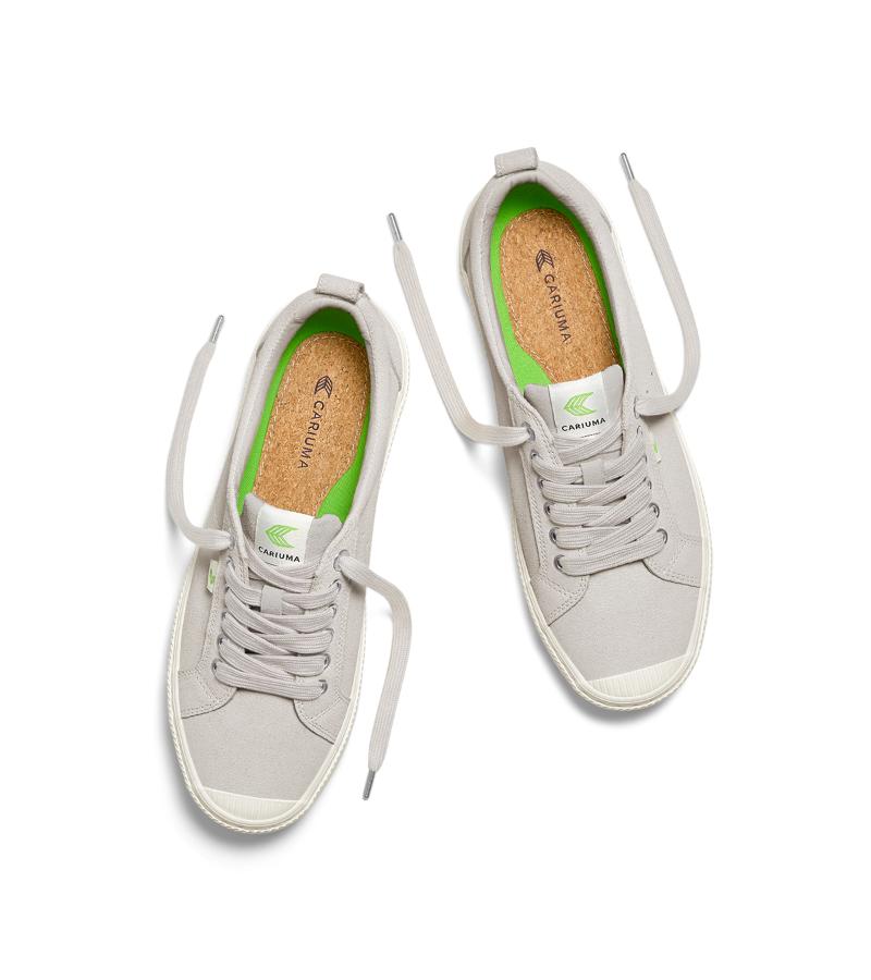 OCA Low Vintage White Suede Sneaker