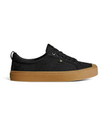 OCA Low Gum Black Canvas Sneaker