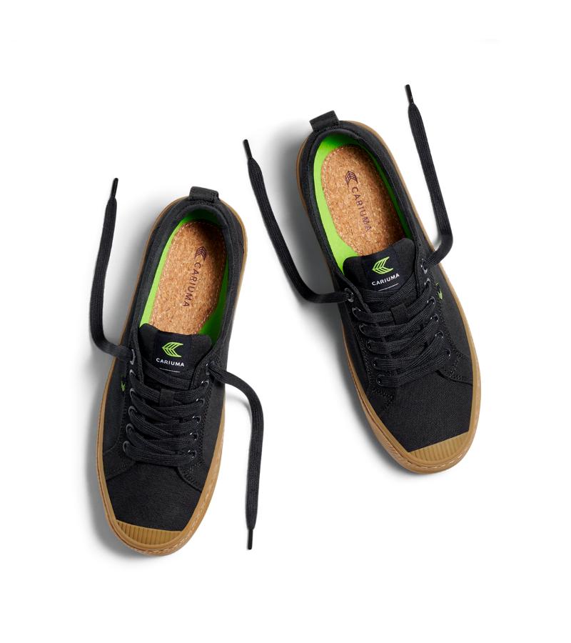 OCA Low Gum Black Canvas Sneaker