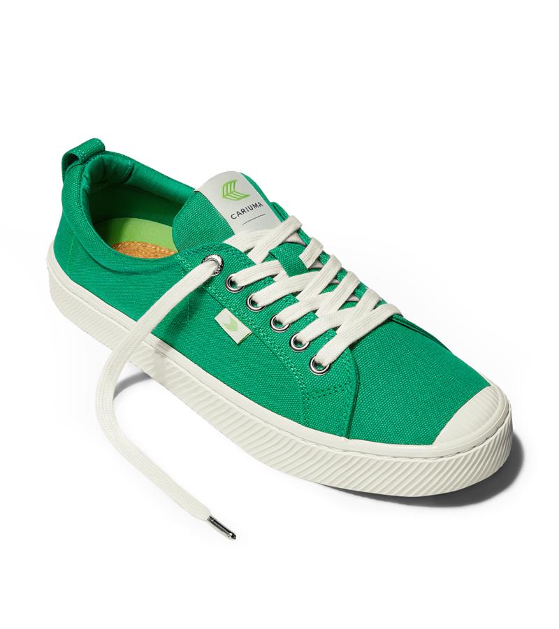 OCA Low Green Canvas Sneaker
