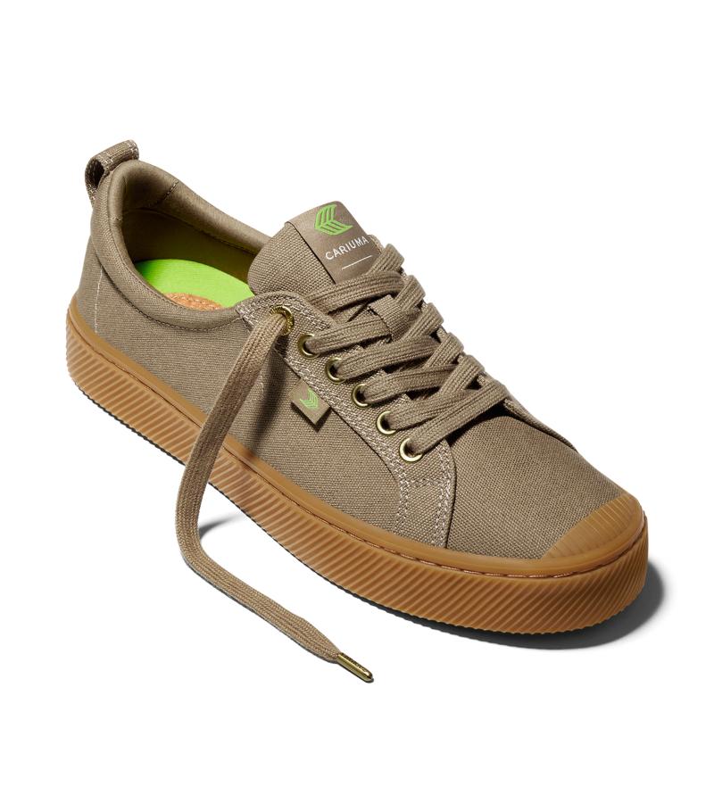 OCA Low Gum Burnt Sand Canvas Sneaker
