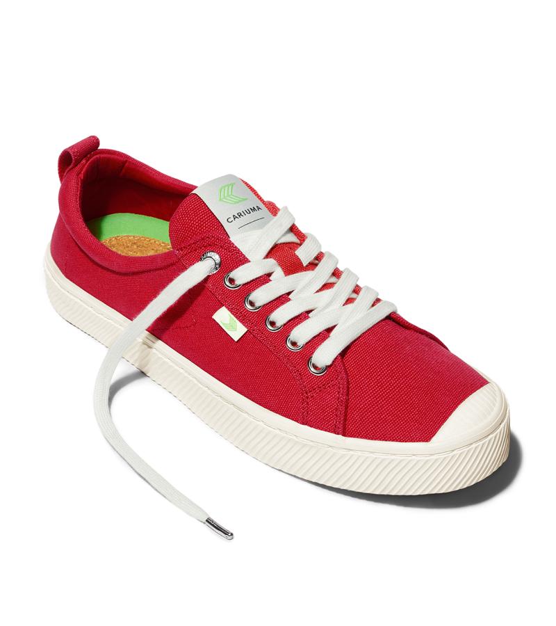 OCA Low Red Canvas Sneaker
