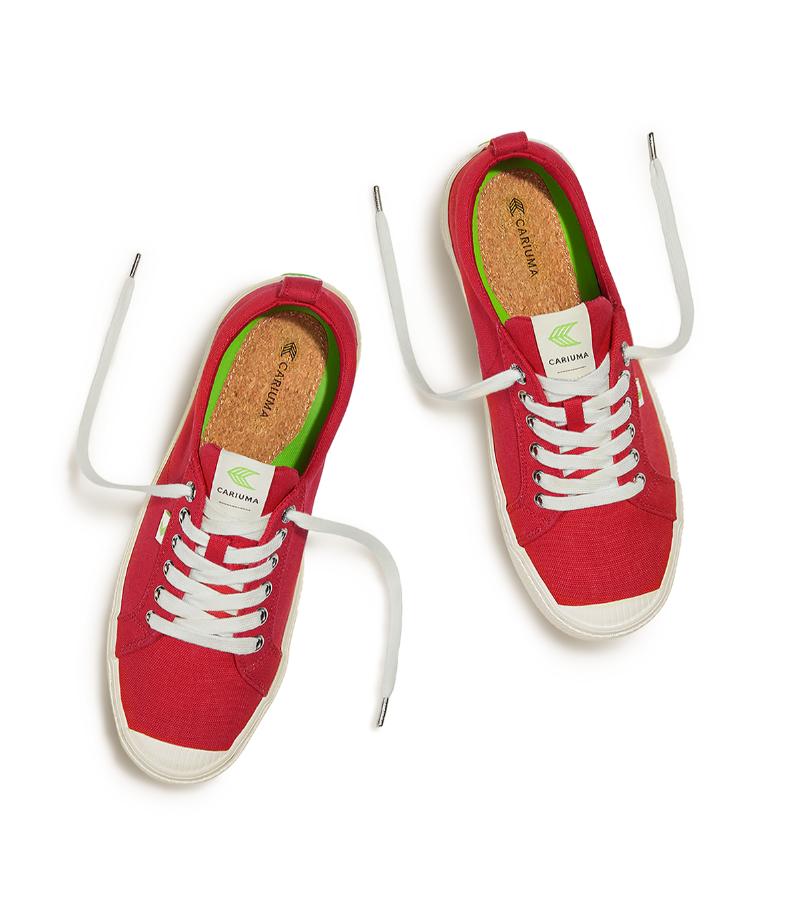 OCA Low Red Canvas Sneaker