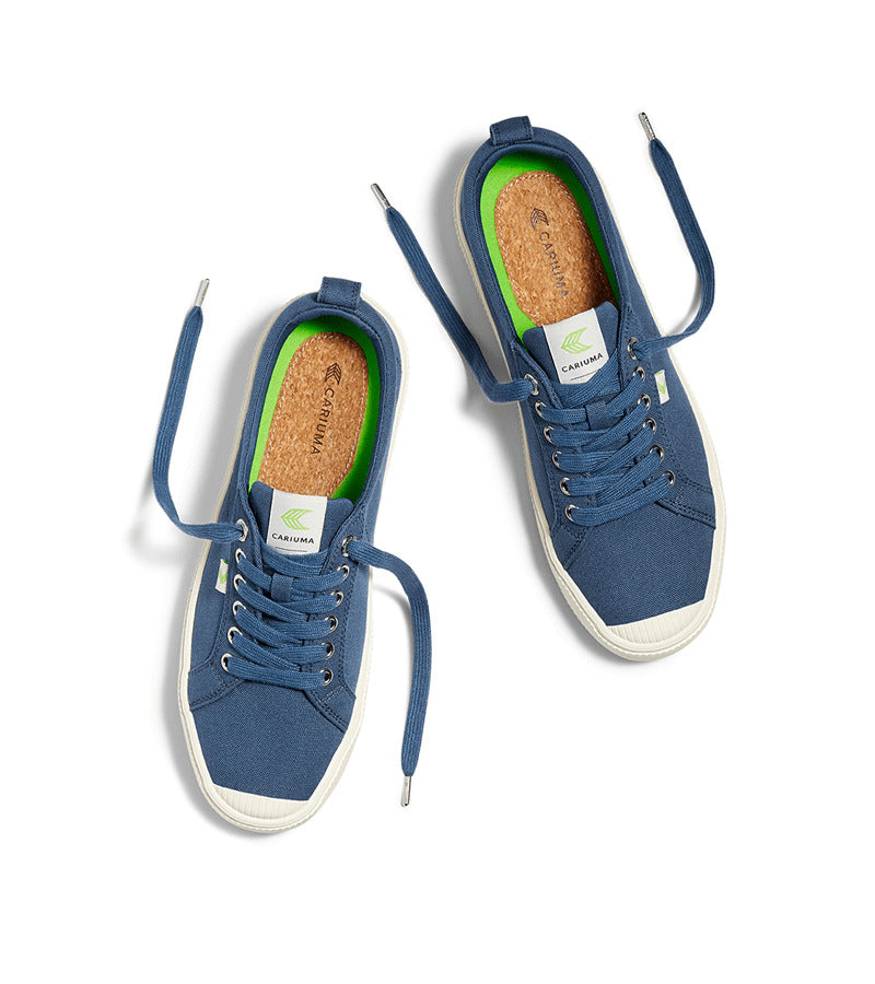 OCA Low Shadow Blue Canvas Sneaker
