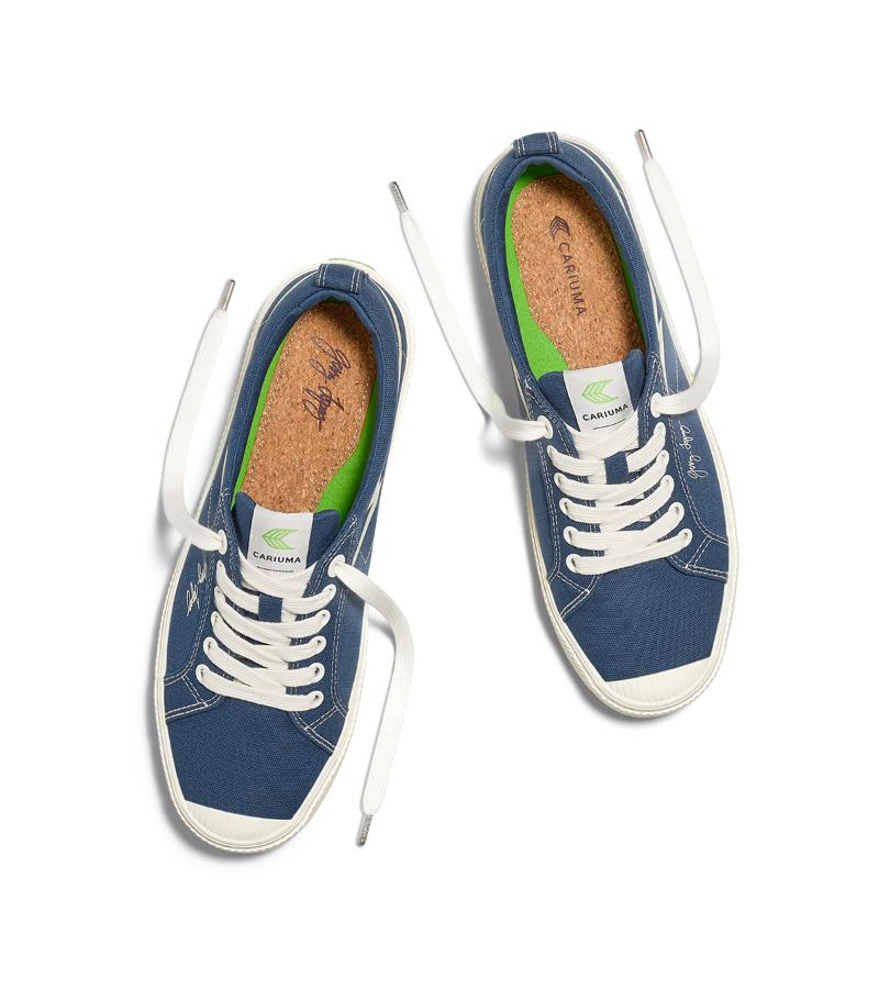 GERRY LOPEZ OCA Low Shadow Blue Canvas Sneaker