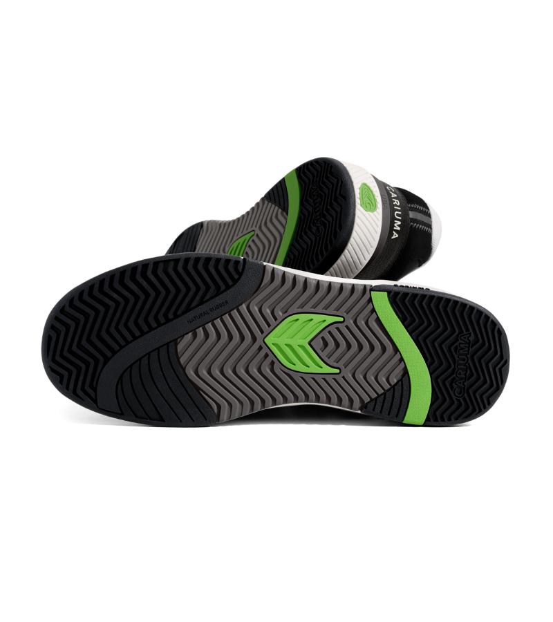 UBA Black Leather Off-White Logo Sneaker