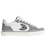 VALLELY PRO Off-White Cordura Charcoal Grey Suede Black Logo Sneaker