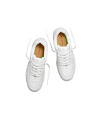 UBA White Leather Ice Logo Sneaker