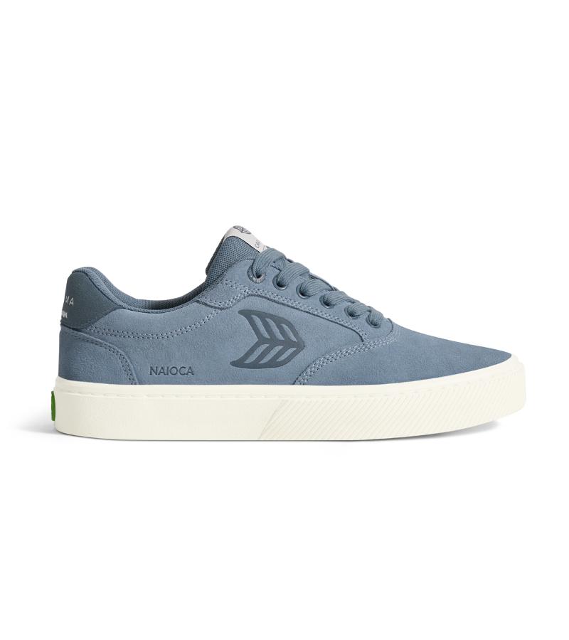 NAIOCA Mirage Blue Suede Orion Blue Logo Sneaker