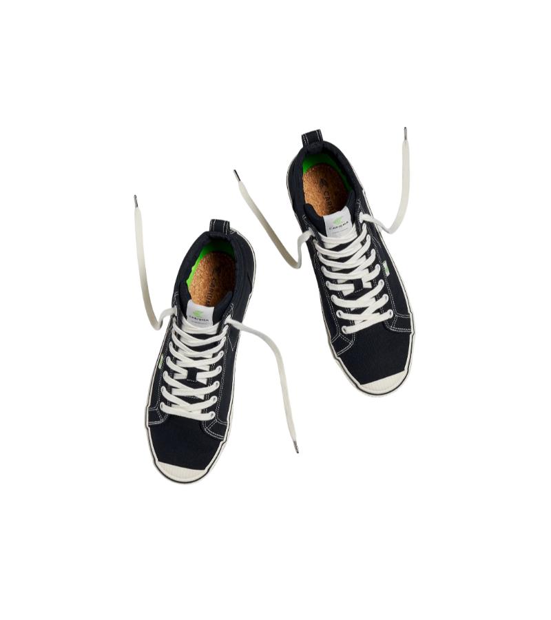 OCA High Black Canvas Contrast Thread Sneaker