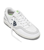 UBA White Leather Black Logo Sneaker