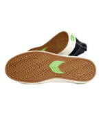 CATIBA PRO Low Black Suede and Canvas Contrast Thread Ivory Logo Sneaker