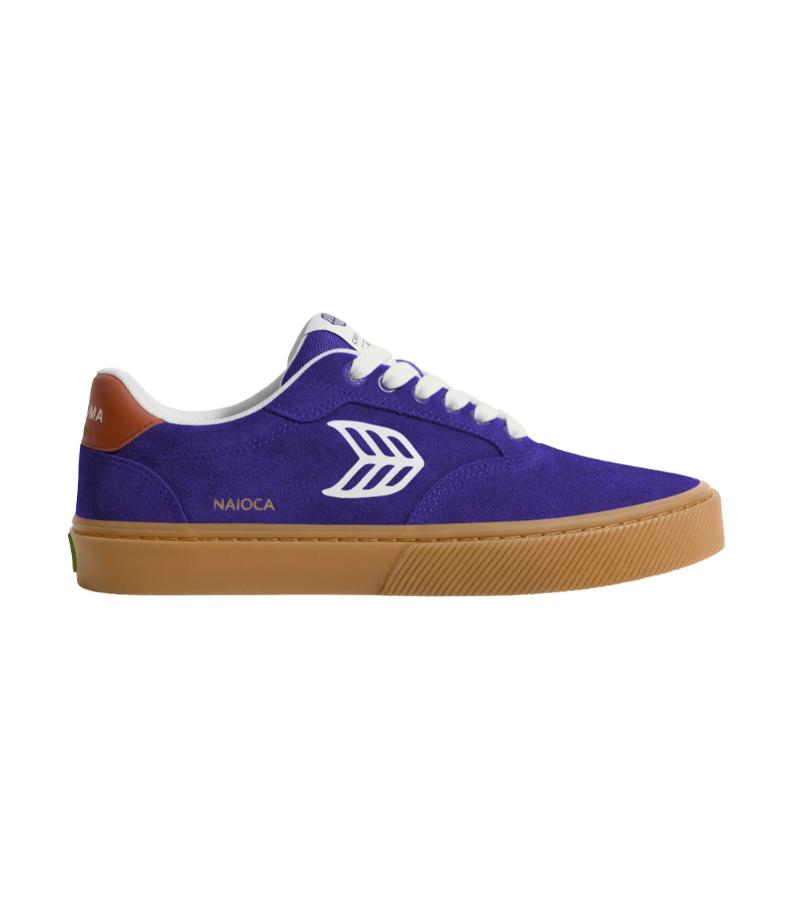 NAIOCA Gum Liberty Purple Suede Off-White Logo Orange Sneaker