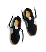 CATIBA PRO Low Gum Black Suede and Canvas Ivory Logo Sneaker