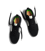 CATIBA PRO High All Black Suede and Canvas Ivory Logo Sneaker