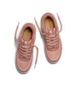 UBA Withered Rose Suede Ivory Logo Sneaker