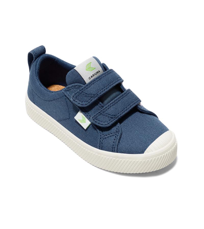 OCA Low Shadow Blue Canvas Sneaker Kids