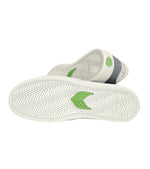 NAIOCA Charcoal Grey Suede Ivory Logo Sneaker