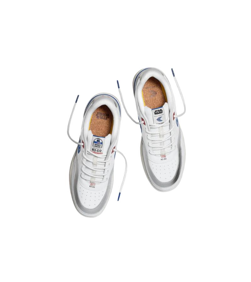 STAR WARS UBA White Leather R2-D2 Blue Logo Sneaker
