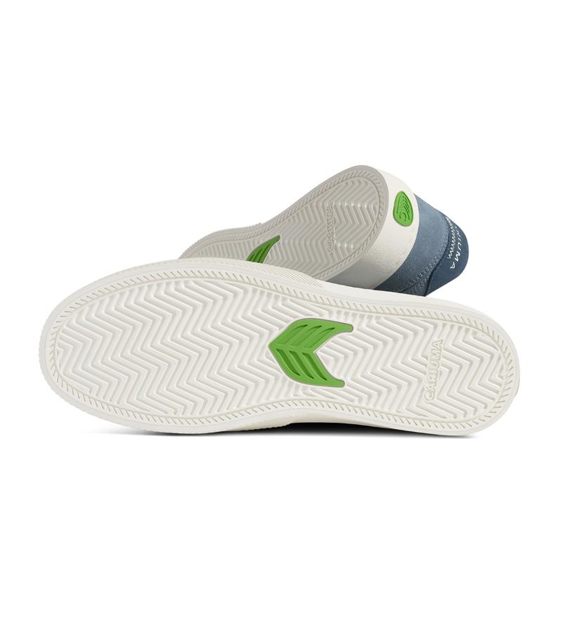 NAIOCA Mirage Blue Suede Orion Blue Logo Sneaker