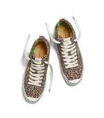 OCA High Stripe Leopard Print Suede Sneaker