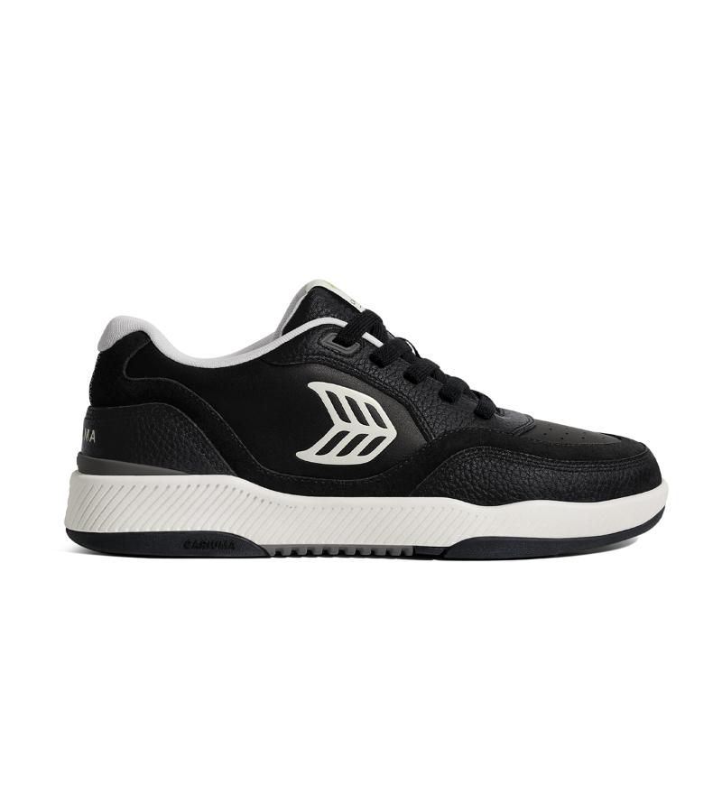 UBA Black Leather Off-White Logo Sneaker