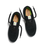 LUAN PRO All Black Suede Ivory Logo Sneaker