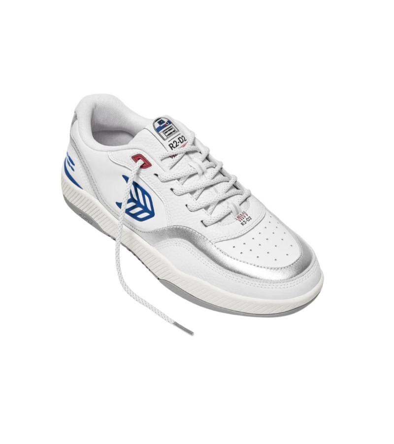 STAR WARS UBA White Leather R2-D2 Blue Logo Sneaker