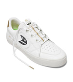 T20 PRO Hoefler 2024 White Premium Leather and Mesh Black Logo Gold Sneaker