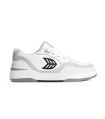 UBA White Leather Black Logo Sneaker