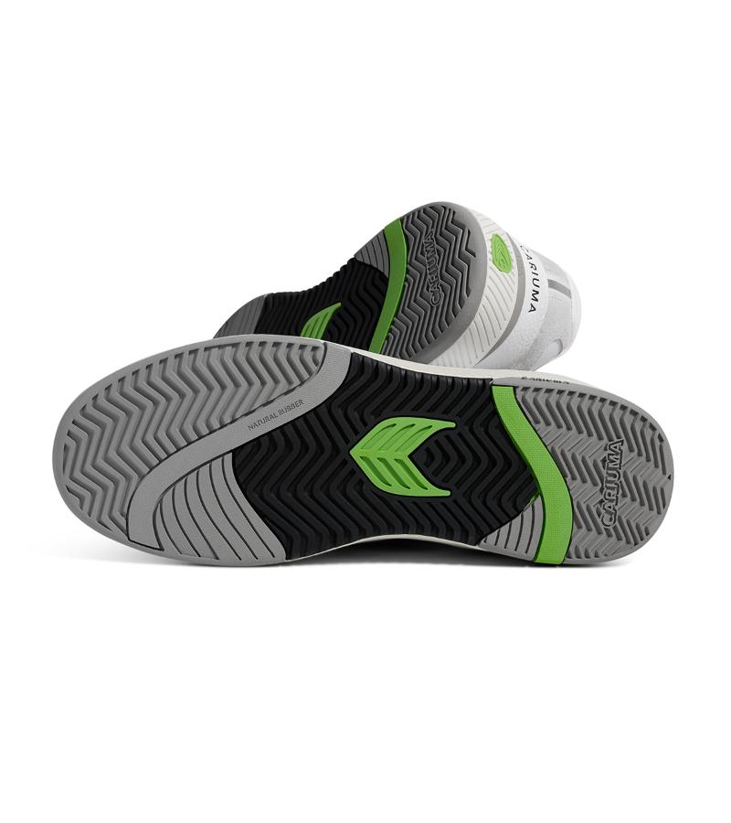 UBA White Leather Black Logo Sneaker