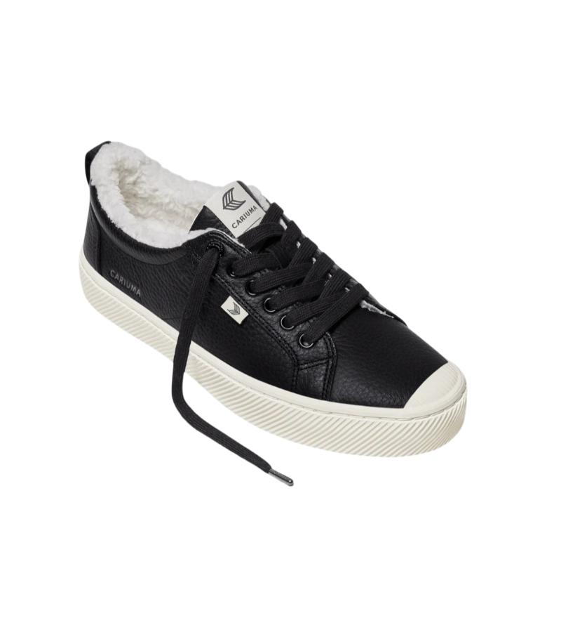 OCA Therma Low Black Premium Leather Sneaker