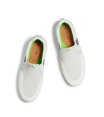 SLIP-ON PRO Off-White Canvas Vintage White Suede Black Logo Sneaker