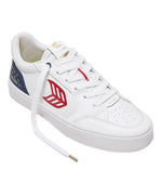 VALLELY PRO Jagger 2024 White Leather Blue Accents Red Logo Sneaker