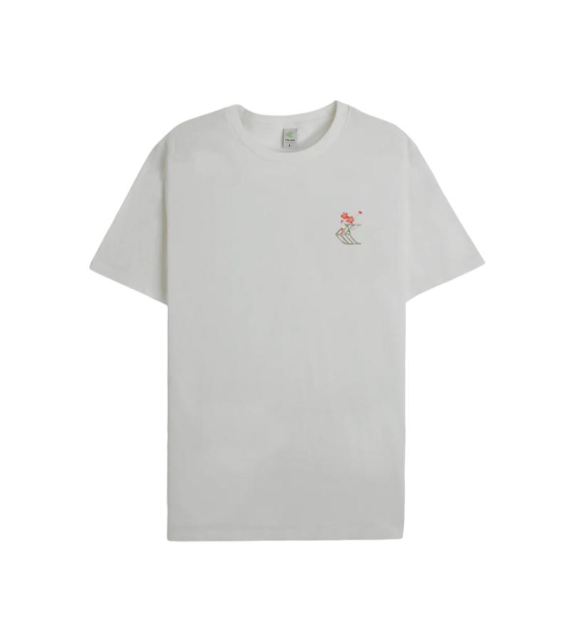 T-Shirt Off-White Floral Skateboard