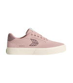 NAIOCA Rose Suede Twilight Mauve Logo Sneaker