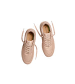 UBA Beige Leather Natural Logo Sneaker