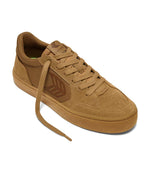 VALLELY PRO Gum Camel Suede and Cordura Dark Camel Logo Sneaker