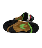 UBA PRO Black Suede and Mesh Ivory Logo Red Sneaker