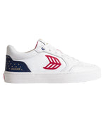 VALLELY PRO Jagger 2024 White Leather Blue Accents Red Logo Sneaker