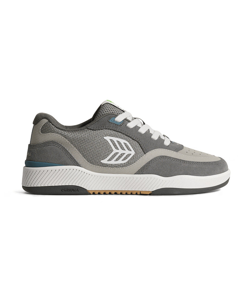 UBA PRO Charcoal Grey Suede and Mesh Ice Logo Sneaker