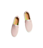 SLIP-ON Rose Canvas Ivory Logo Sneaker