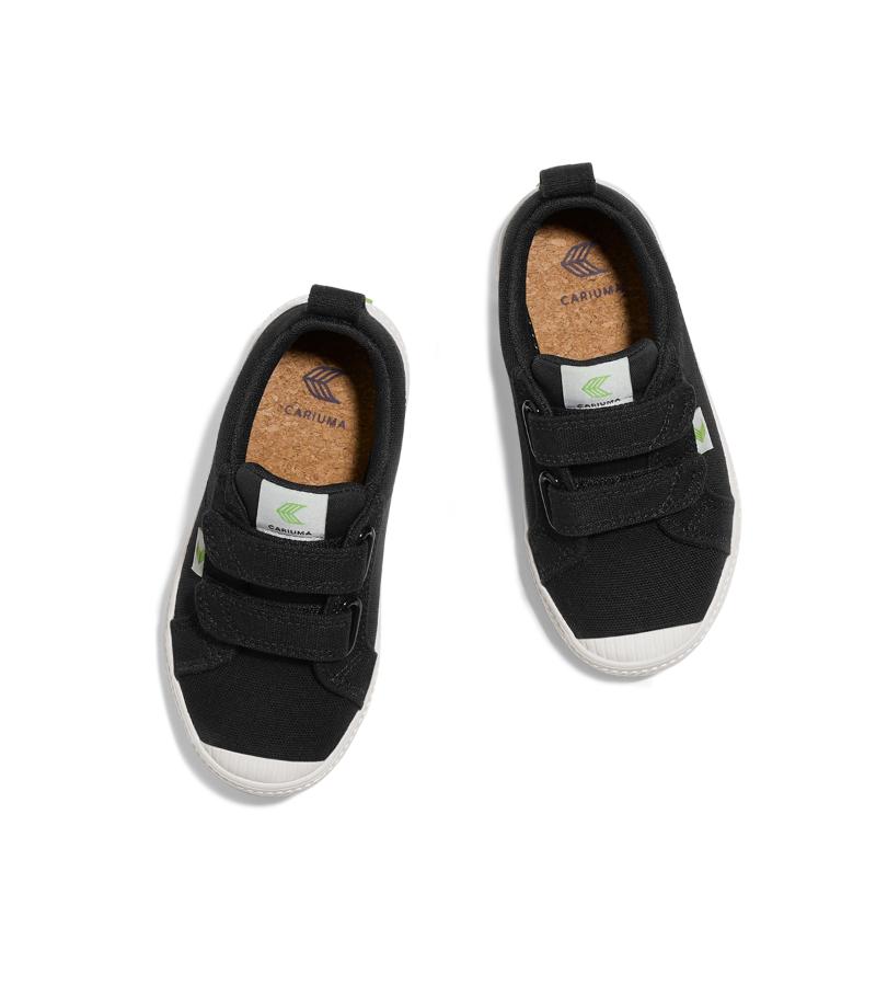 OCA Low Black Canvas Sneaker Kids