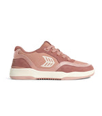 UBA Withered Rose Suede Ivory Logo Sneaker