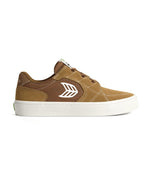 T20 PRO Camel Suede and Mesh Ivory Logo Sneaker