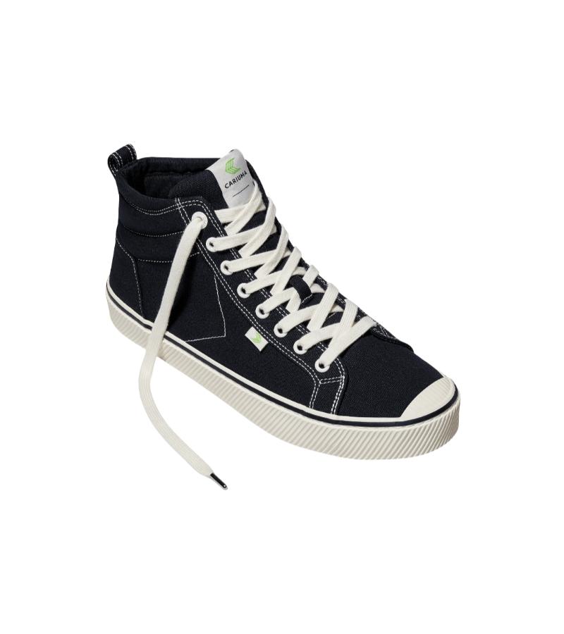 OCA High Black Canvas Contrast Thread Sneaker