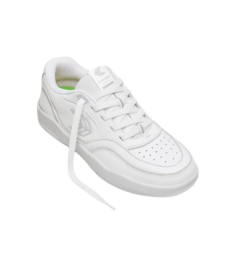 UBA White Leather Ice Logo Sneaker